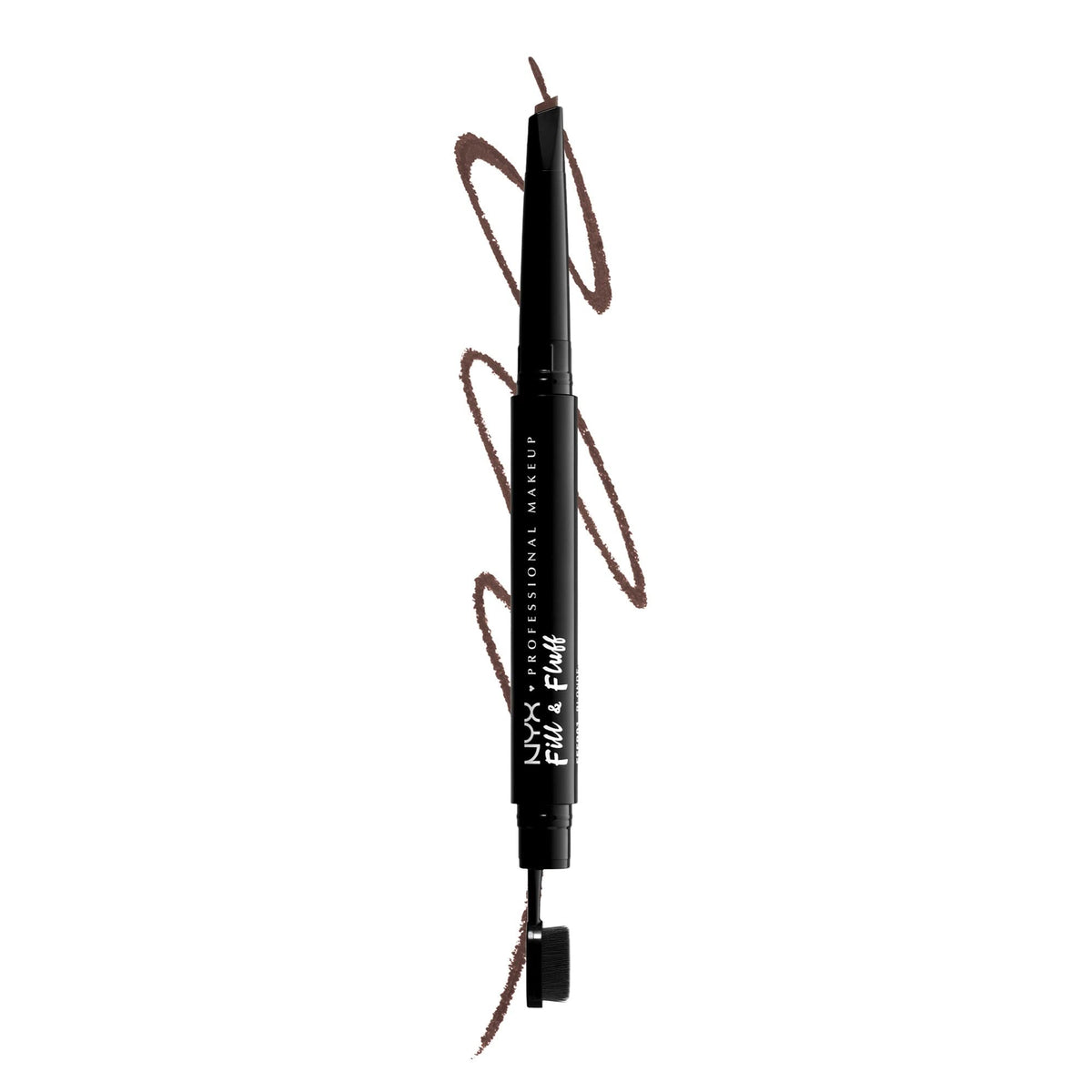 Crayon à sourcils NYX Fill & Fluff Chocolat vue de face