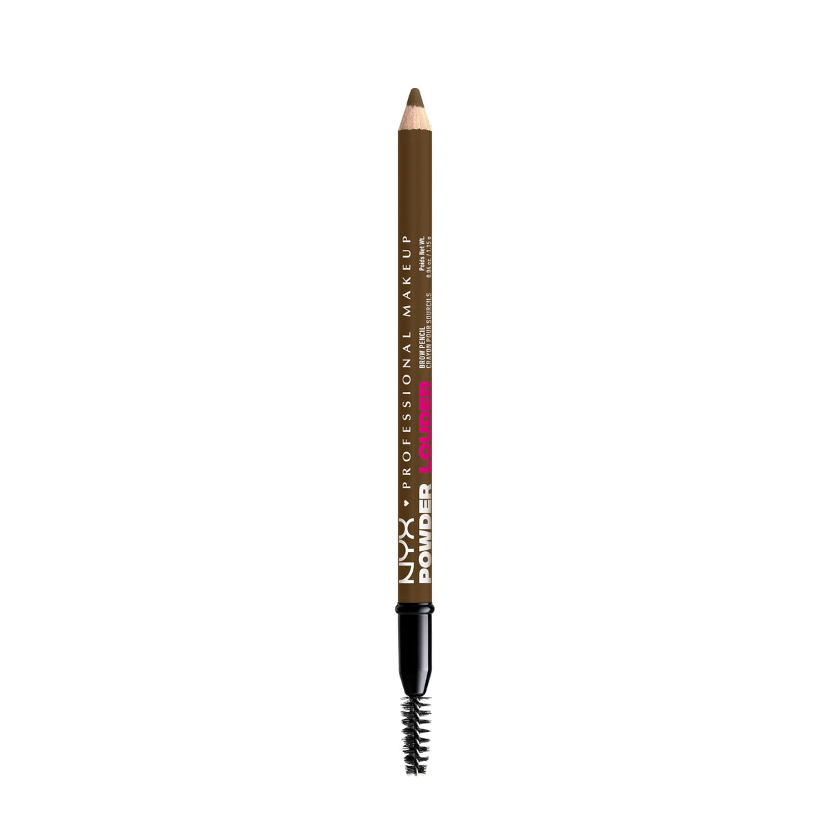 Crayon à sourcils NYX Powder Louder brun clair, vue de face