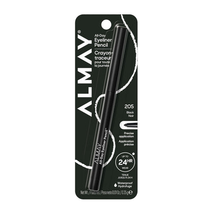 Crayon eyeliner Almay 205 Noir avec taille-crayon intégré