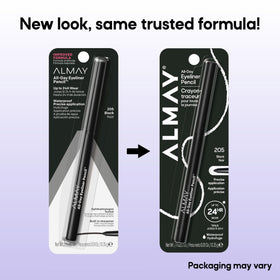 Crayon eyeliner Almay sur un fond blanc