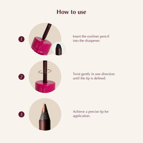 Crayon eyeliner PERSONA avec capuchon ouvert