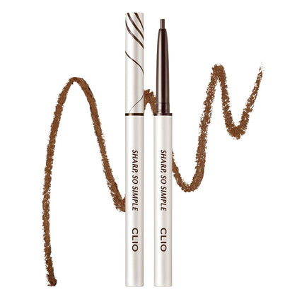 Crayon eyeliner waterproof CLIO 2mm modèle marron vue de face