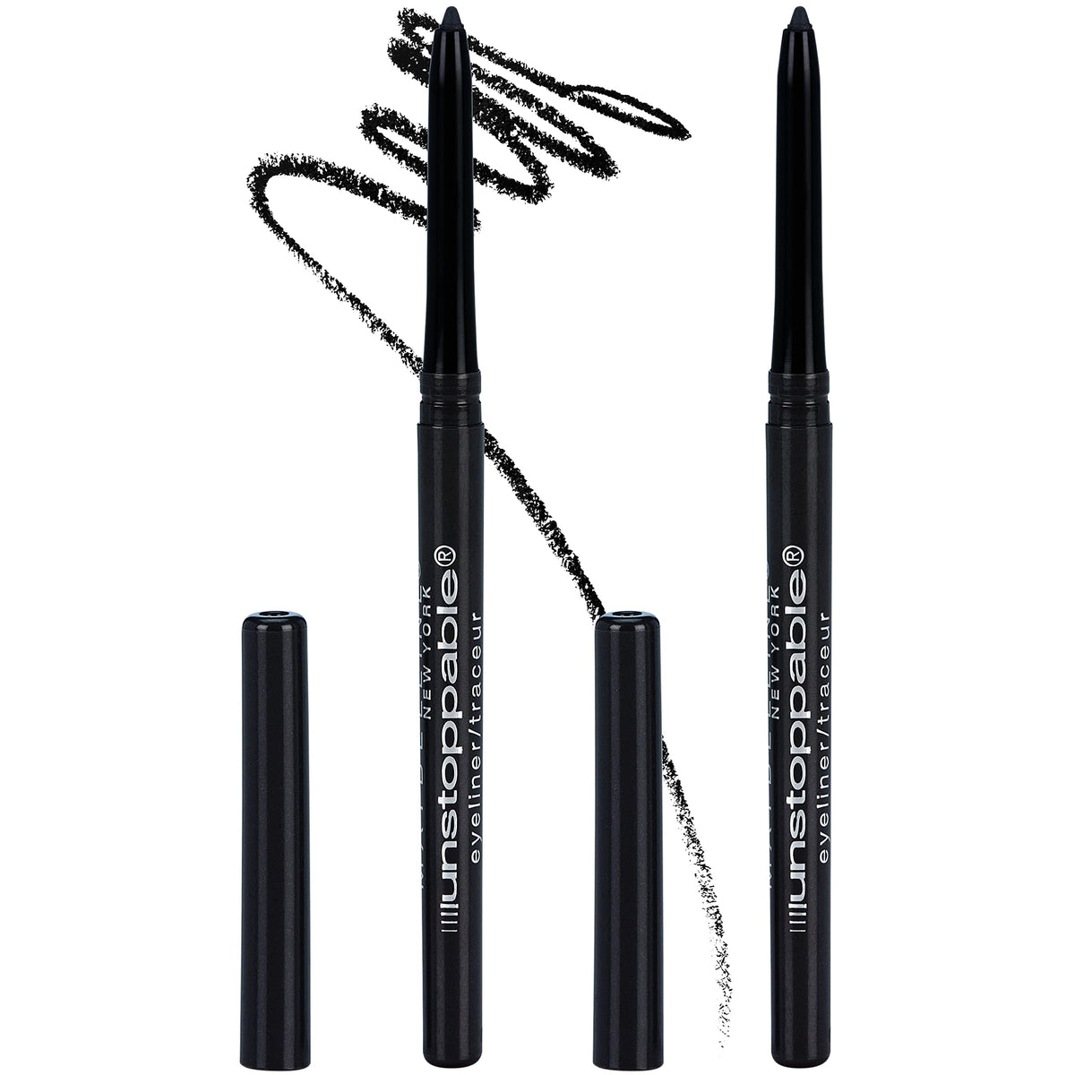 Crayon Eyeliner Waterproof MAYBELLINE noir vue de face