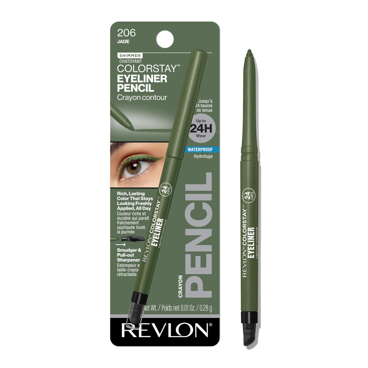 Crayon Eyeliner Waterproof REVLON 206 Jade vue de face