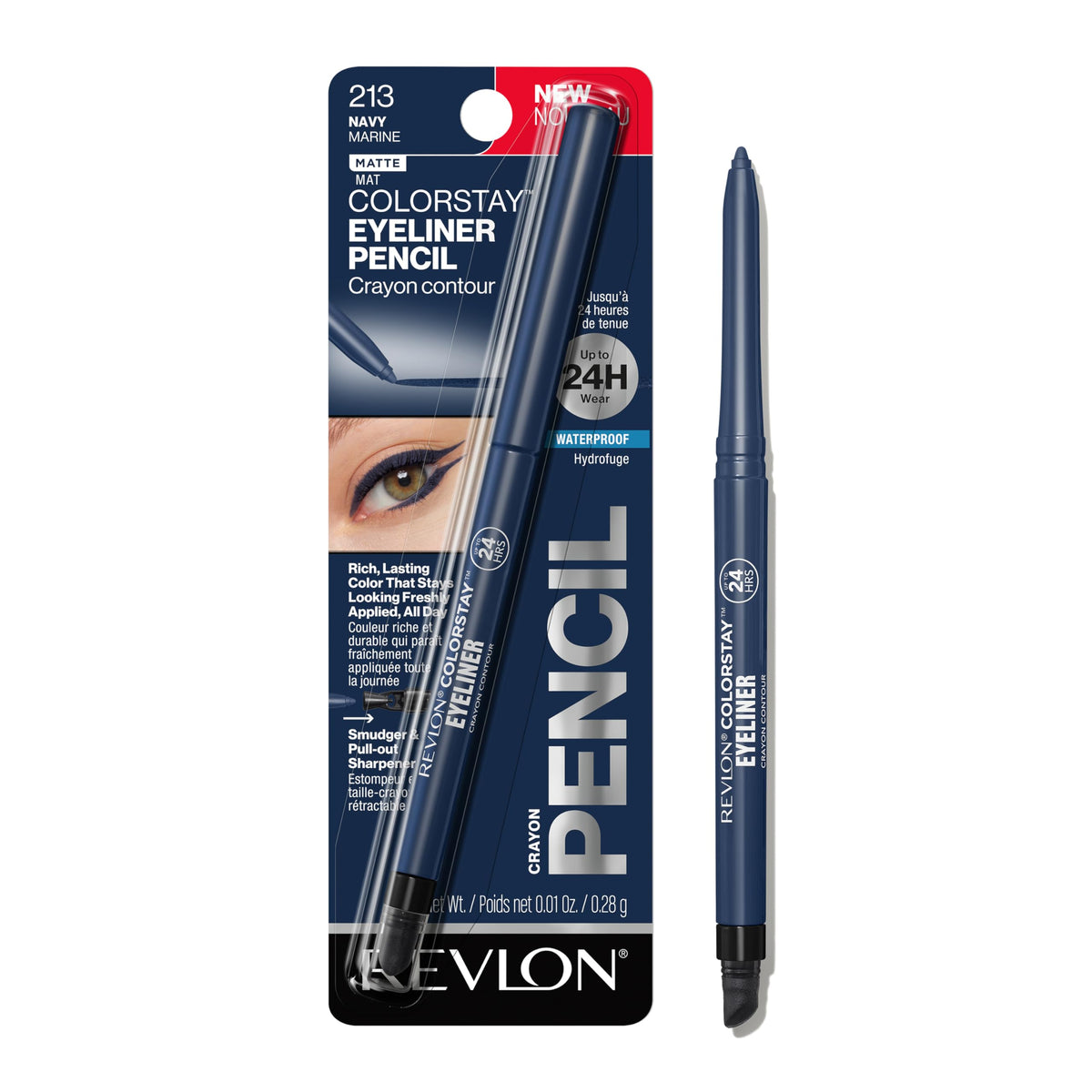 Crayon eyeliner waterproof REVLON 213 Navy vue avant