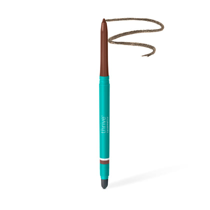 Crayon eyeliner waterproof Thrive Causemetics marron mat vue de face
