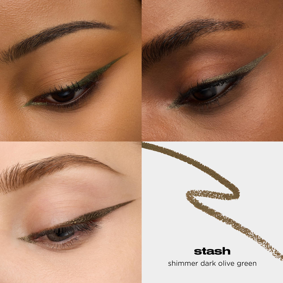 Crayon eyeliner waterproof URBAN DECAY vert olive 9g côté avec bouchon