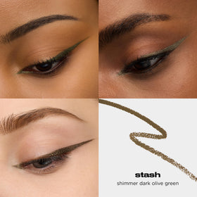 Crayon eyeliner waterproof URBAN DECAY vert olive 9g côté avec bouchon