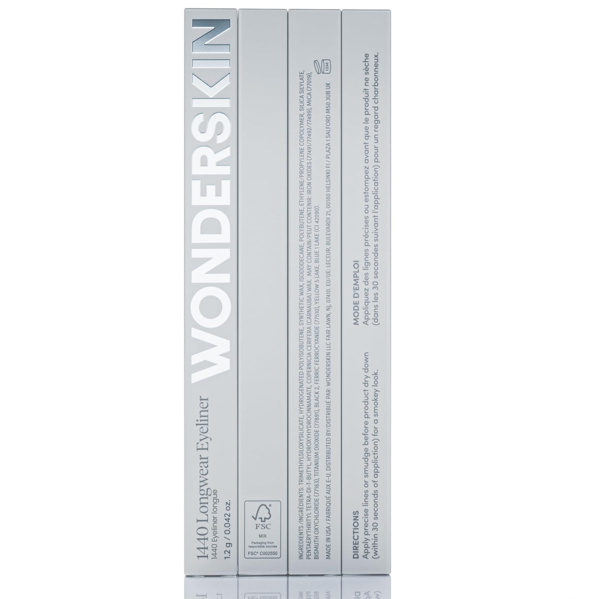 Crayon eyeliner Wonderskin 1440 avec un look smoky