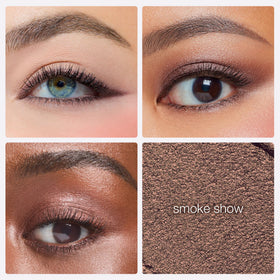 Crayon gel SmolderEYES de tarte en couleur smoke show, positionné sur une table