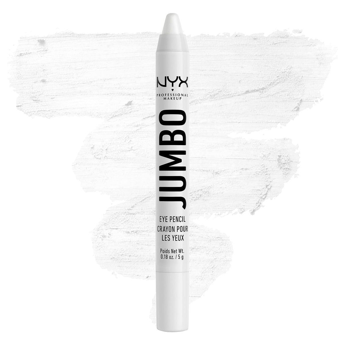 Crayon Jumbo NYX PROFESSIONAL MAKEUP blanc, vue de face