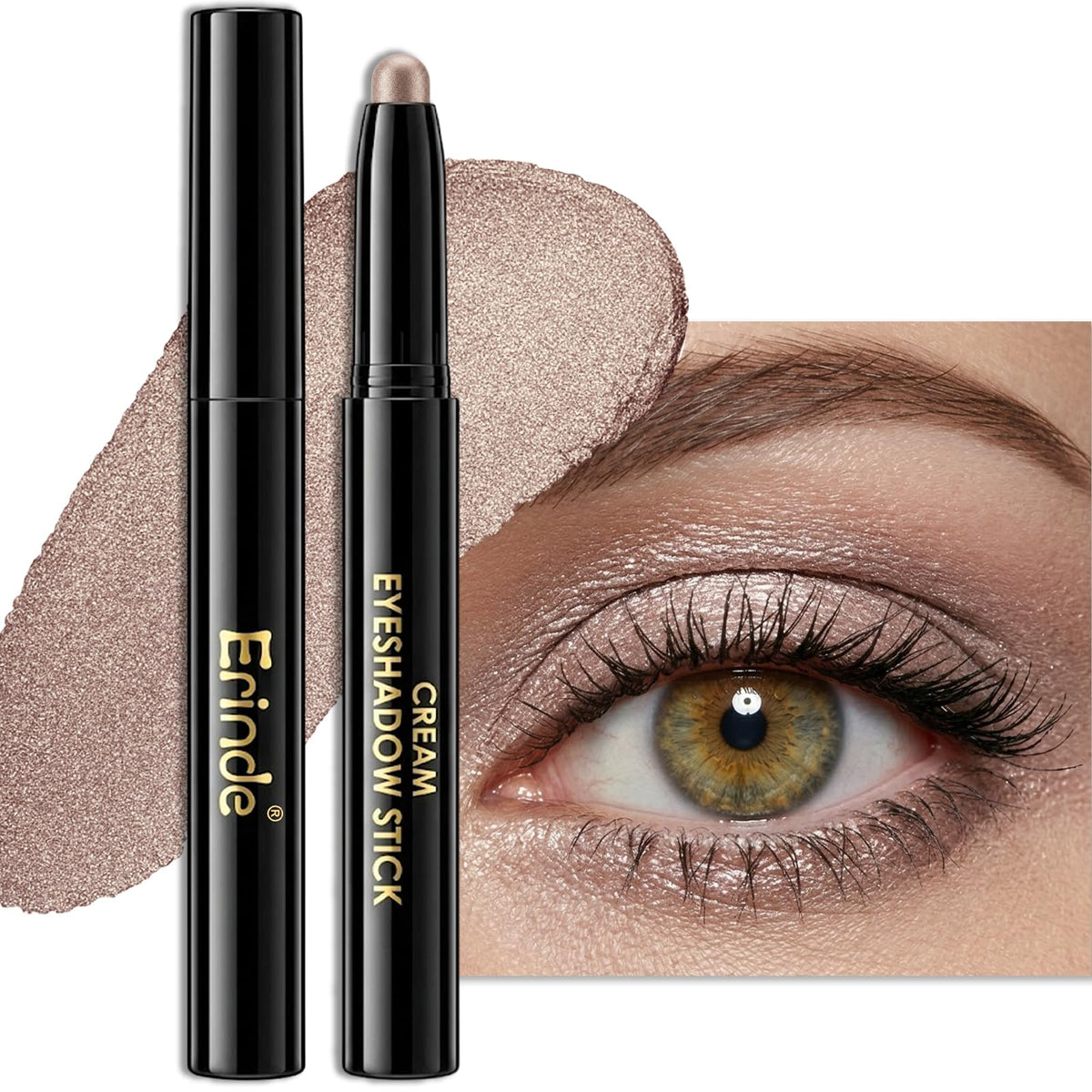 Crayon ombre à paupières Erinde taupe clair vue de face