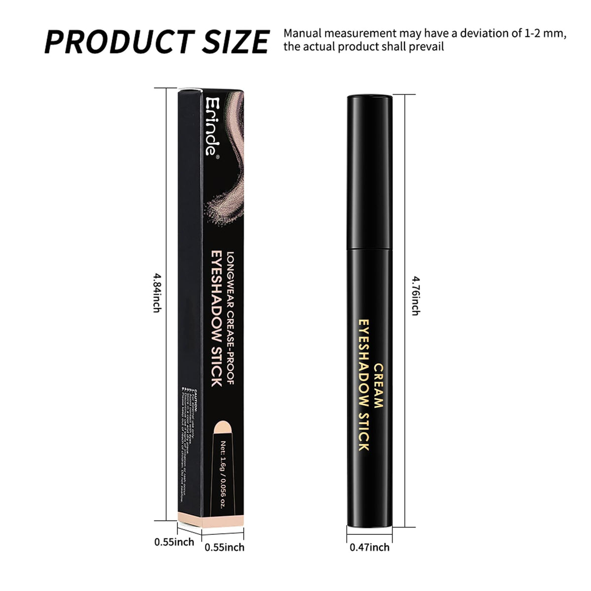 Crayon ombre à paupières Erinde utilisé comme highlighter