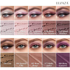 Crayon ombre à paupières LUXAZA PRO en gros plan avec pinceau intégré