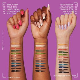 Crayon Yeux NYX Émeraude sur fond blanc
