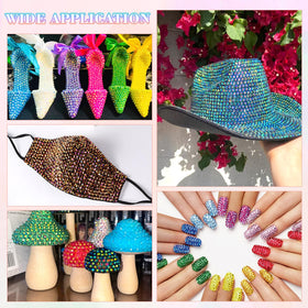 Créations de nail art utilisant les strass BELLEBOOST