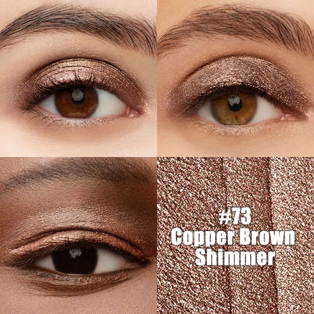 Crème à Paillettes Brun Cuivre evpct applicateur en gros plan