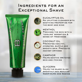 Crème à raser C. O. Bigelow 2 Pack 5,2 oz application sur la peau