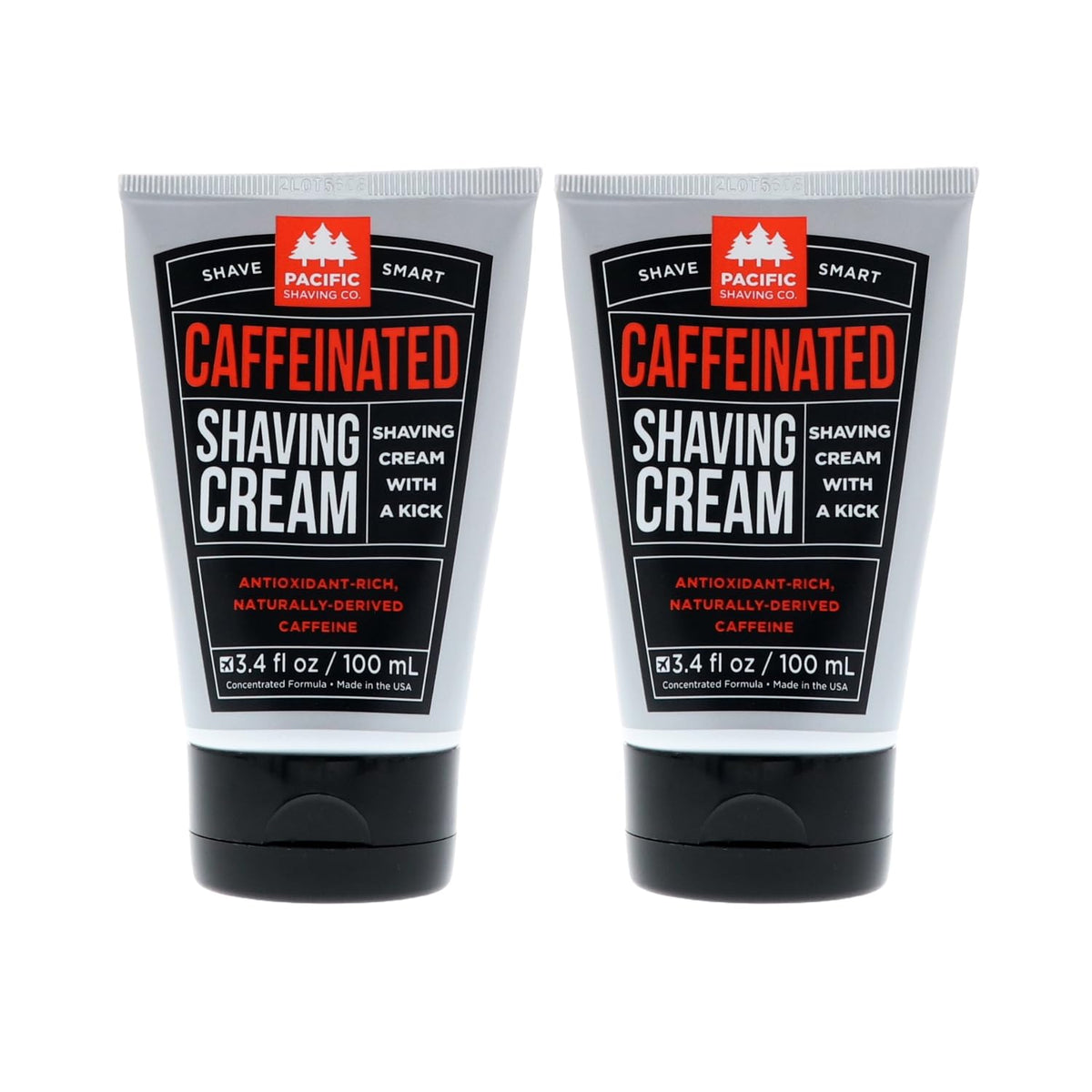 Crème à raser caffeinée Pacific Shaving Company vue avant