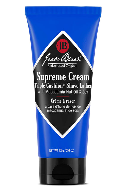 Crème à raser Jack Black Suprême Triple Cushion 91g vue de face