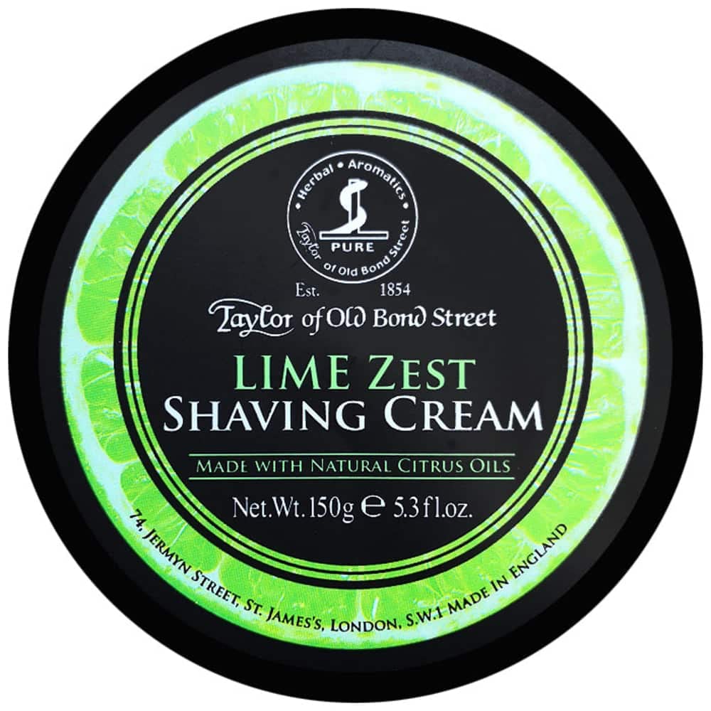 Crème à raser Lime Zest Taylor of Old Bond Street 150g vue de face