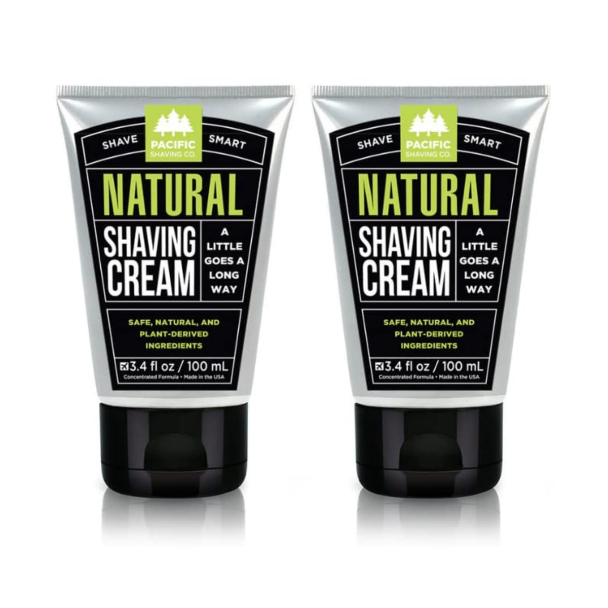 Crème à raser Pacific Shaving Company, 3,4 oz, vue de face