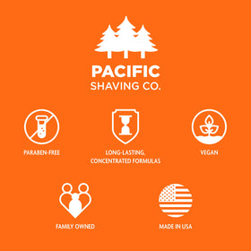 Crème à raser Pacific Shaving Company, format portable