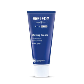 Crème à raser Weleda 100g vue de face avec packaging