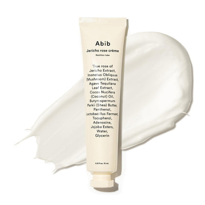 Crème Abib Jericho Rose 75 ml vue avant avec texture riche