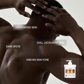 Crème Advanced Clinicals sur une main, démontrant la texture