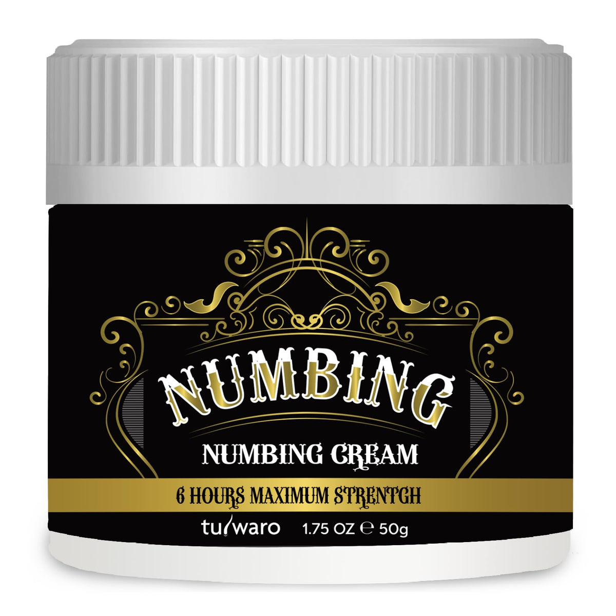 Crème anesthésiante tuiwaro 50 mL tube noir vu de face