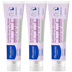 Crème Anti-Érythème Mustela 123 vue avant avec tube blanc et vert