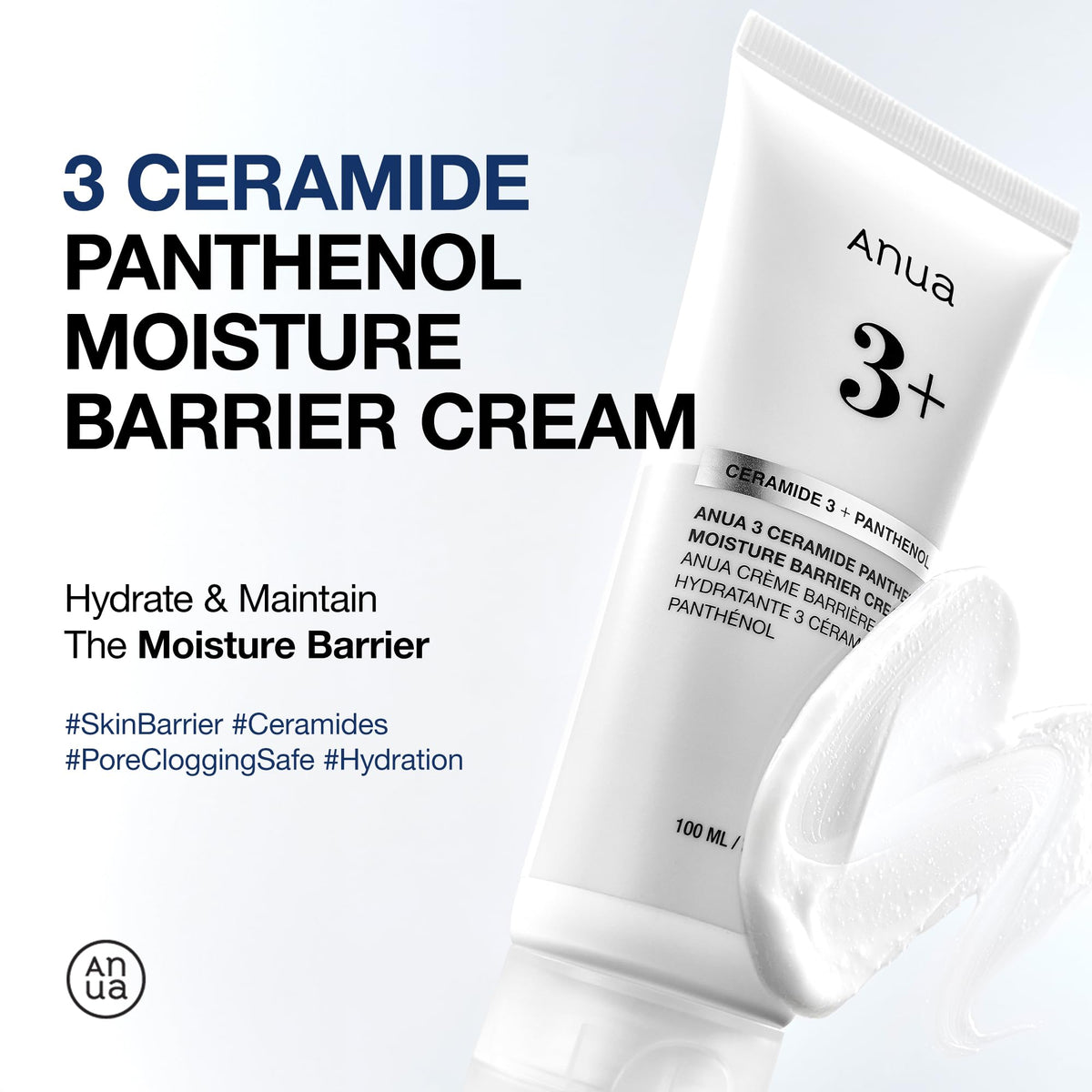 Crème ANUA texture crémeuse sur une main