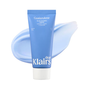 Crème Apaisante Bleue DearKlairs 110g vue avant avec couvercle