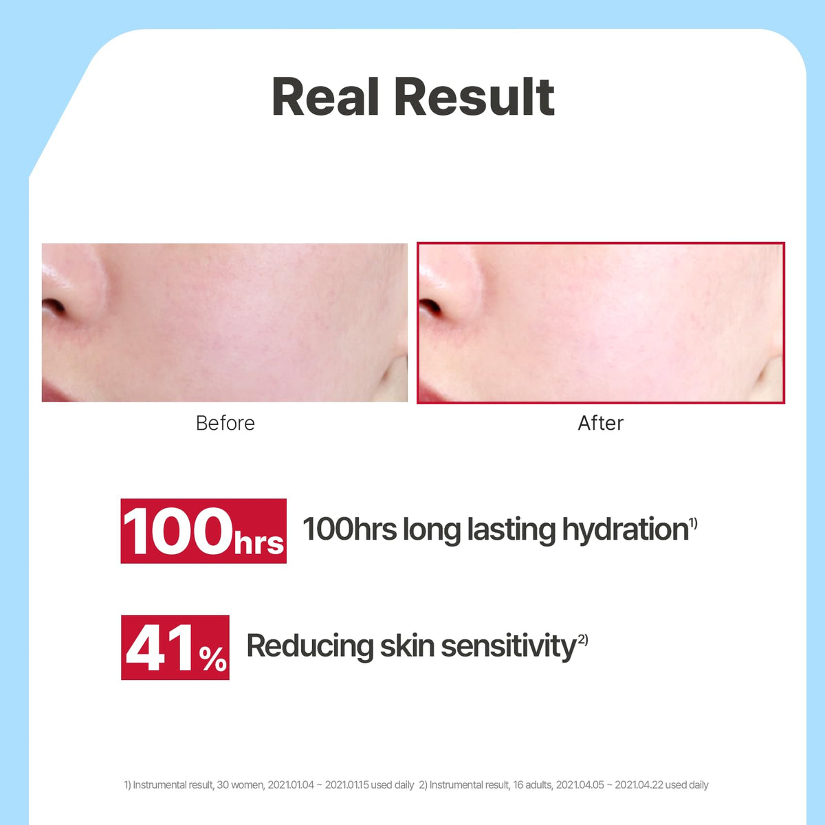 Crème Ato Concentrée Illiyoon 500ml avec application sur la main