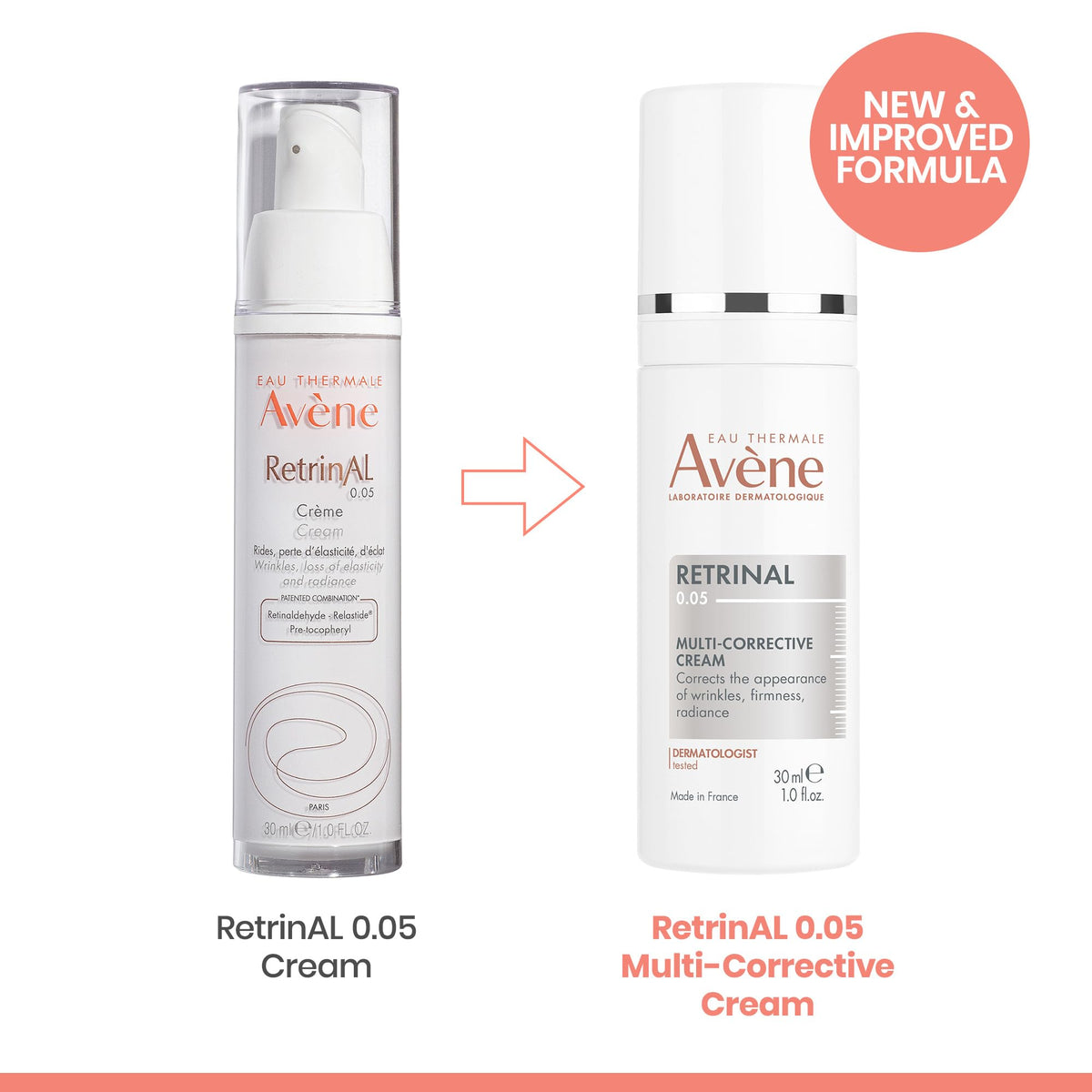 Crème Avène avec un flacon de sérum