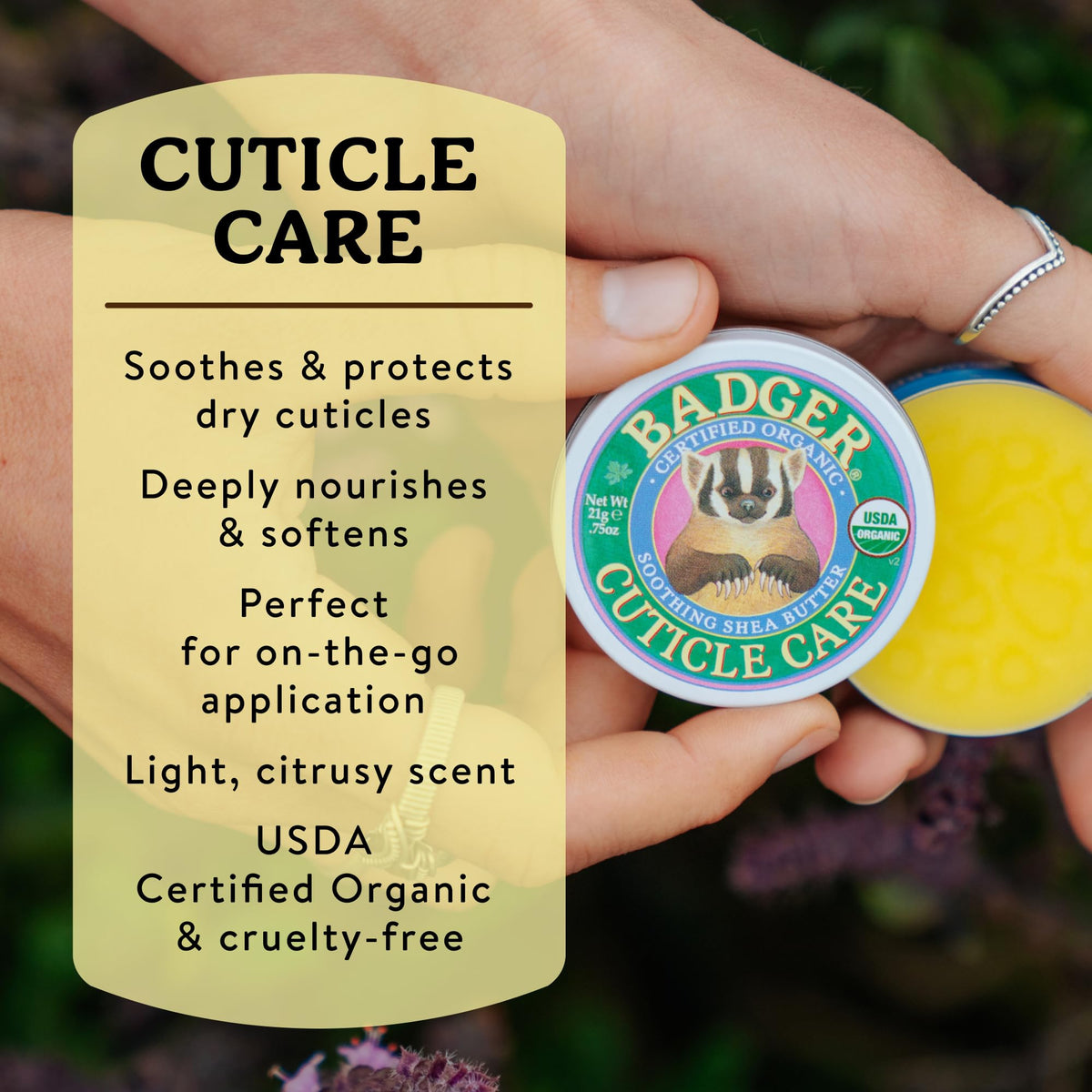 Crème Badger 75g dans son emballage en métal recyclé