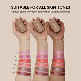 Crème Blush Stick SHEEYOON #5 Mauve Doux application