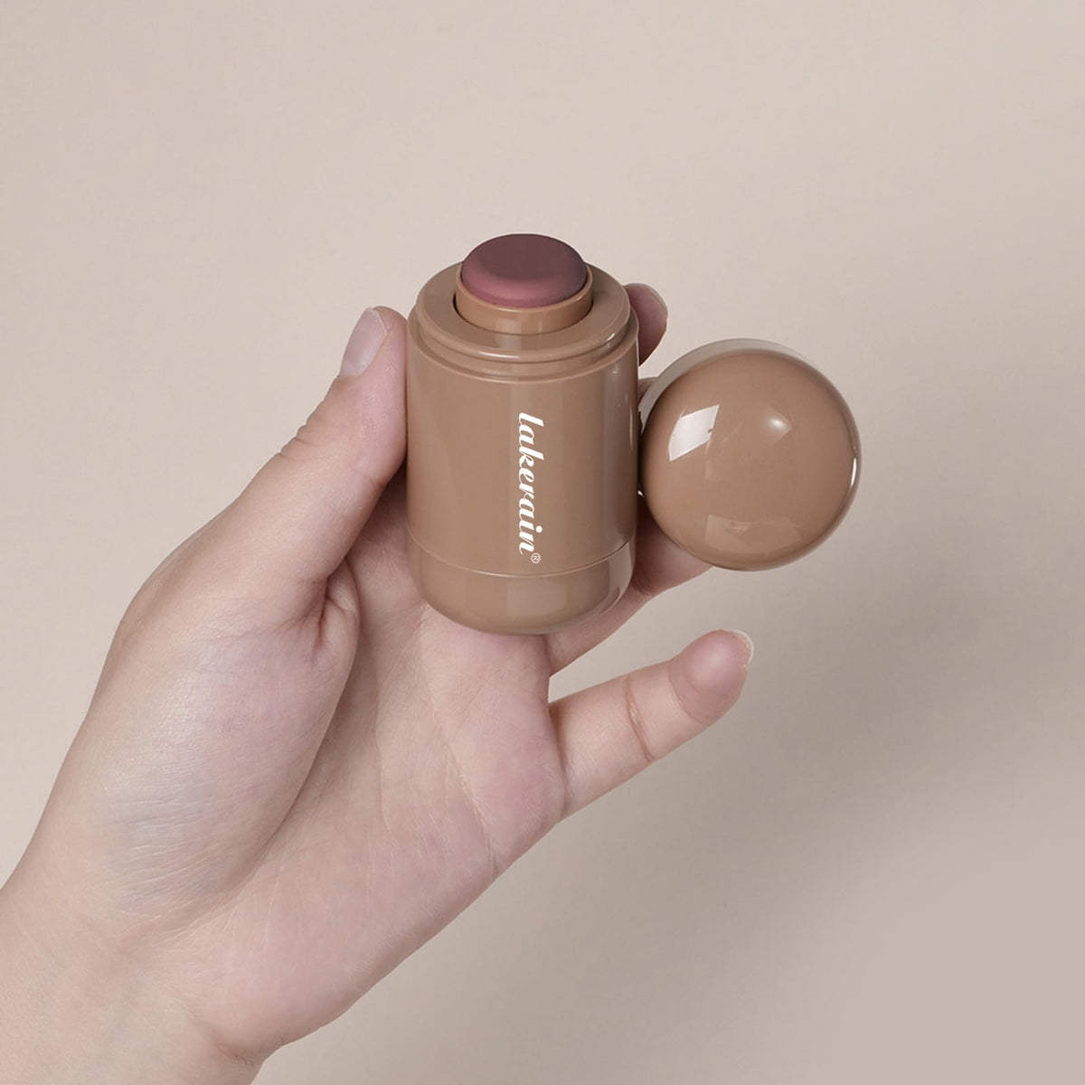 Crème Blush Stick SHEEYOON #5 Mauve Doux with makeup tools