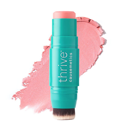 Crème Blush Stick Thrive Causemetics couleur Rose Pêche vue avant