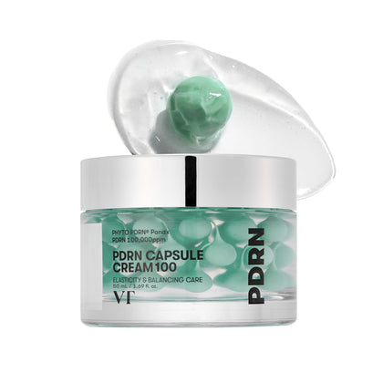Crème Capsule PDRN 100 VT COSMETICS vue avant avec texture gel