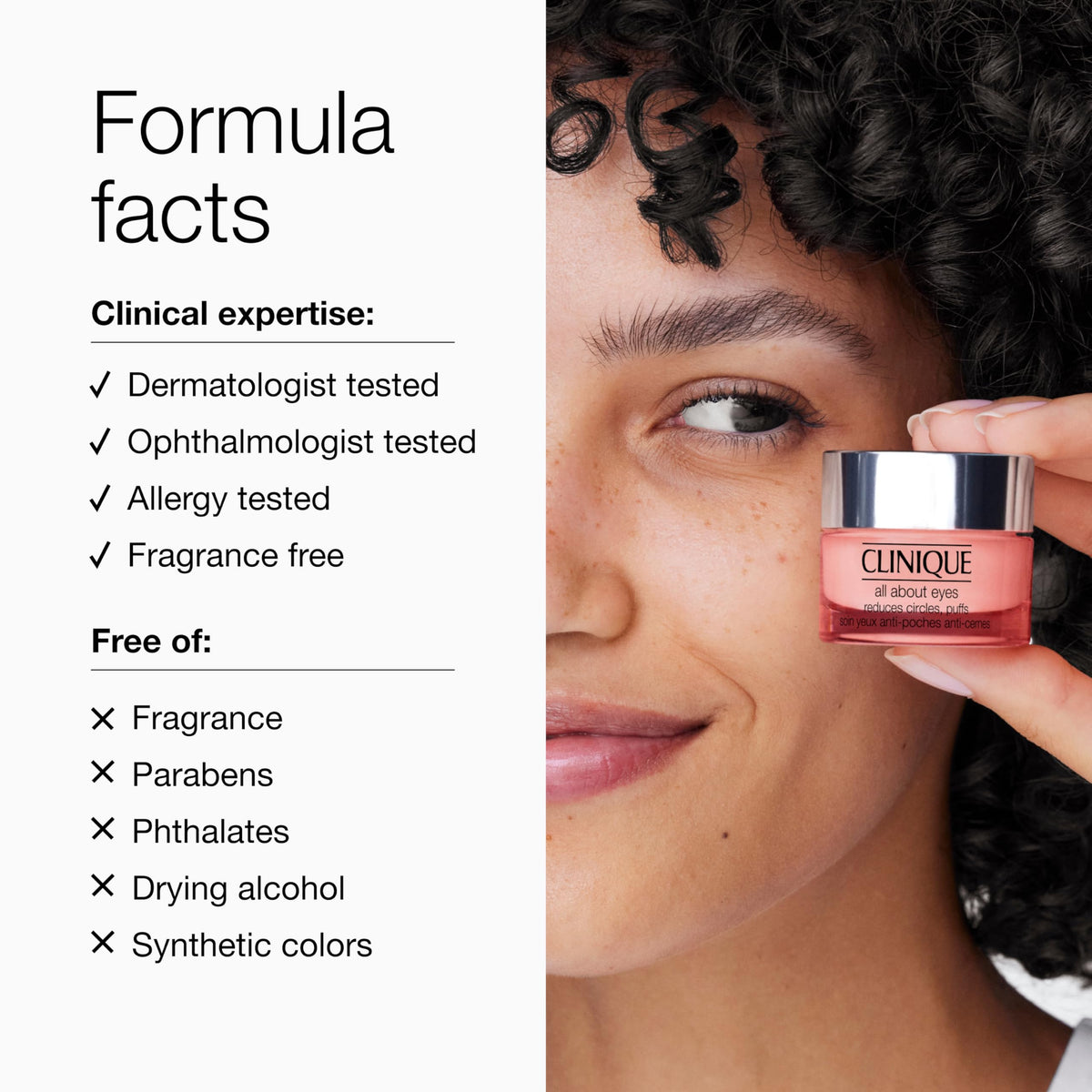 Crème Contour des Yeux Clinique avec d'autres produits de soin