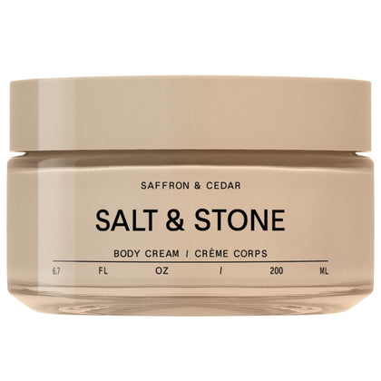 Crème corporelle Salt & Stone Saffran & Cèdre 199ml vue de face