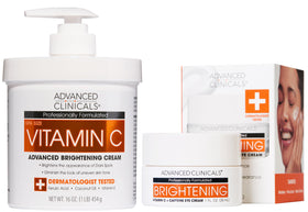 Crème corps éclaircissante à la vitamine C Advanced Clinicals, vue avant