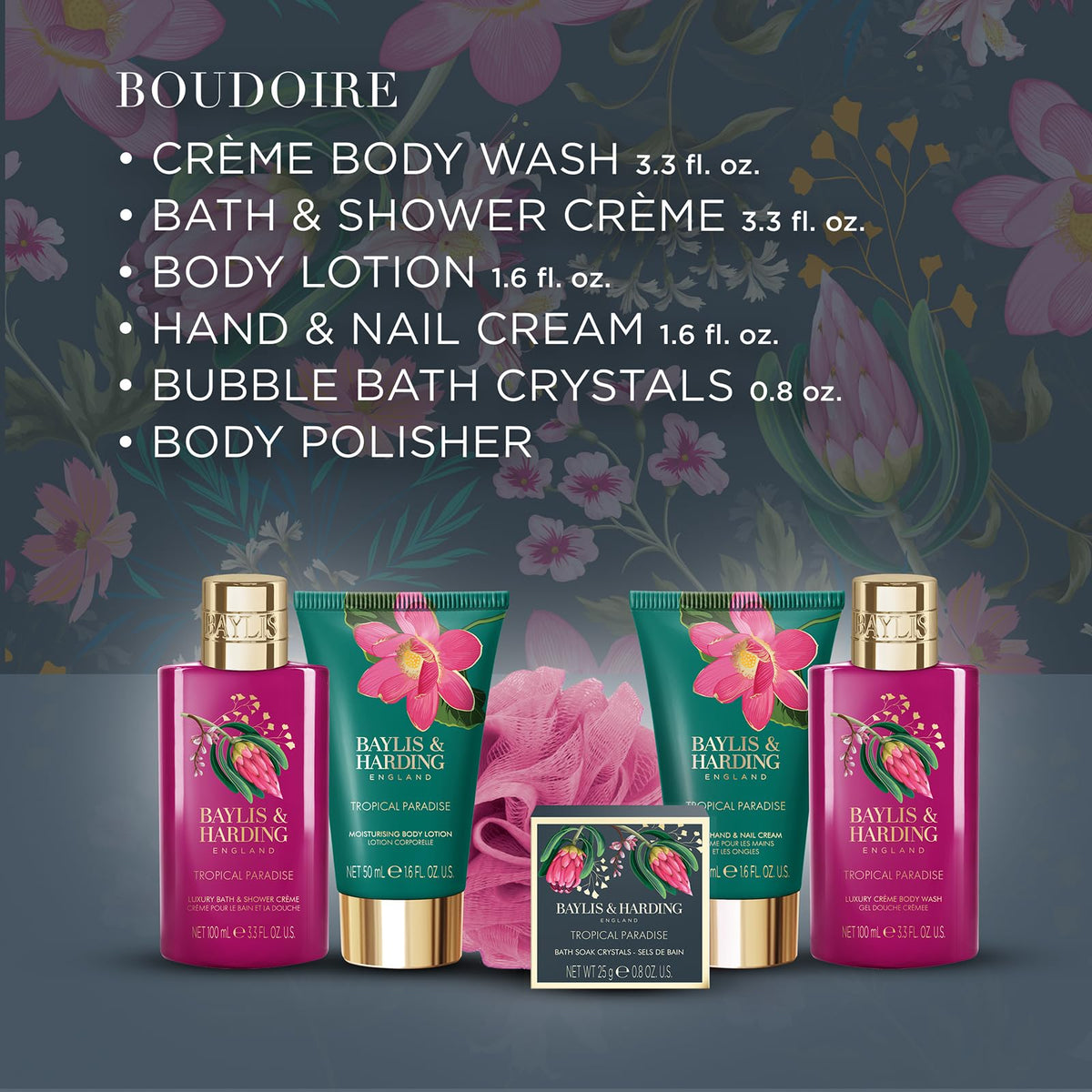 Crème de bain et de douche de 3,3 fl. oz de Baylis & Harding