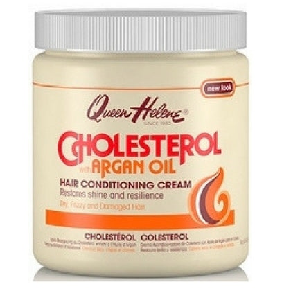 Crème de Conditionnement Cholestérol Queen Helene avec Huile d'Argan, vue avant