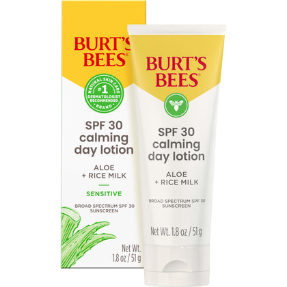 Crème de Jour Apaisante SPF 30 Burt's Bees tube de 50ml