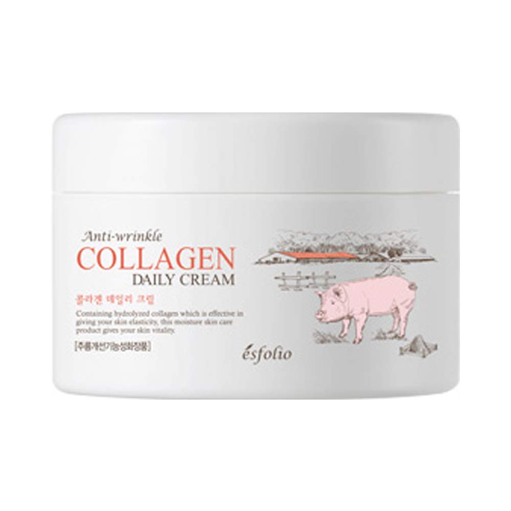 Crème de jour hydratante au collagène esfolio 200ml vue de face