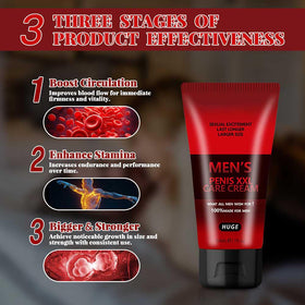Crème de massage XXL Pinnoocy 68g sur une surface en bois