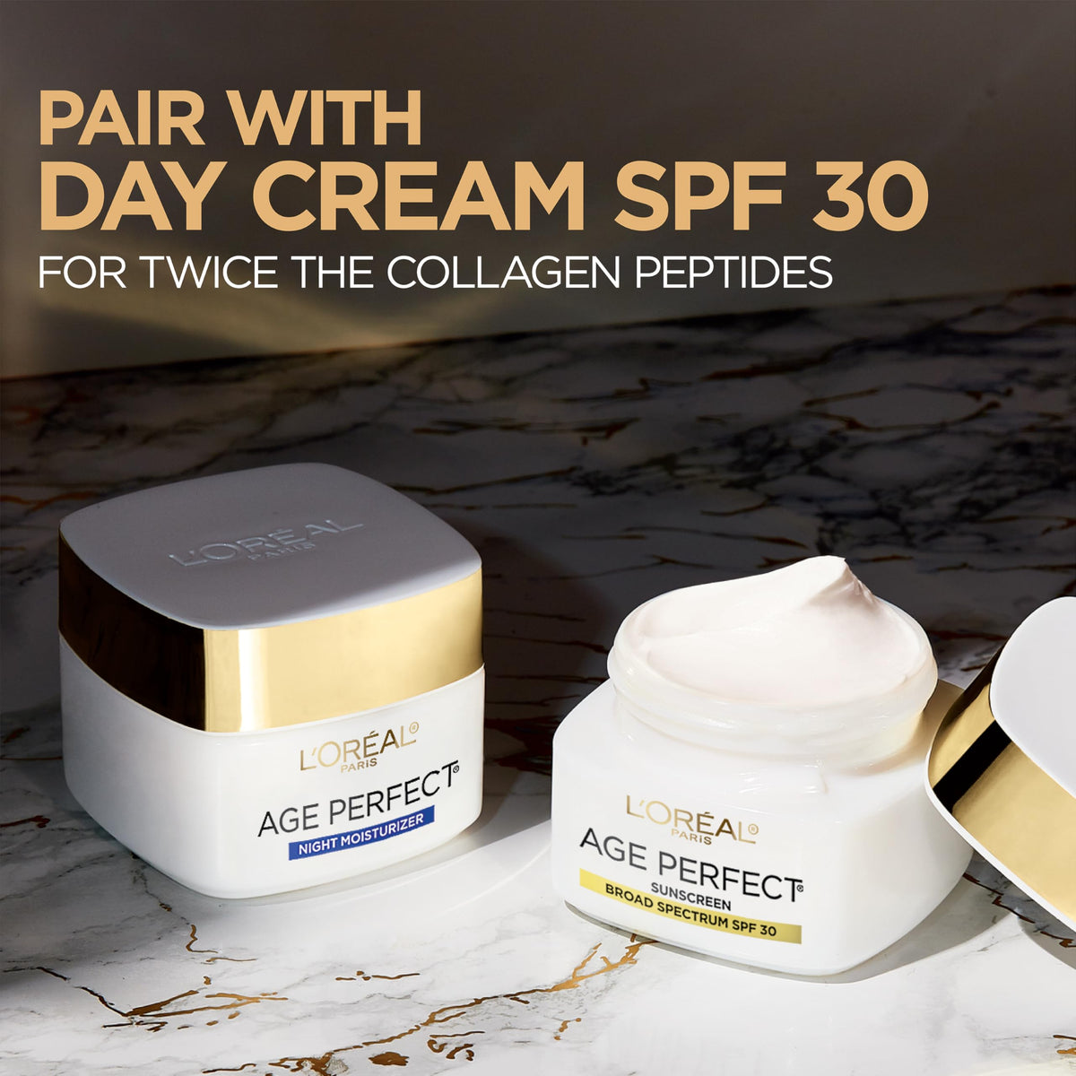Crème de Nuit Age Perfect L'Oreal Paris sur une table